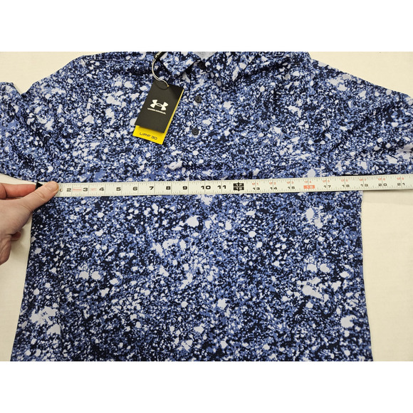 Under Armour Playoff Polo Shirt Men's Size Small Blue Performance Golf - Picture 2 of 6